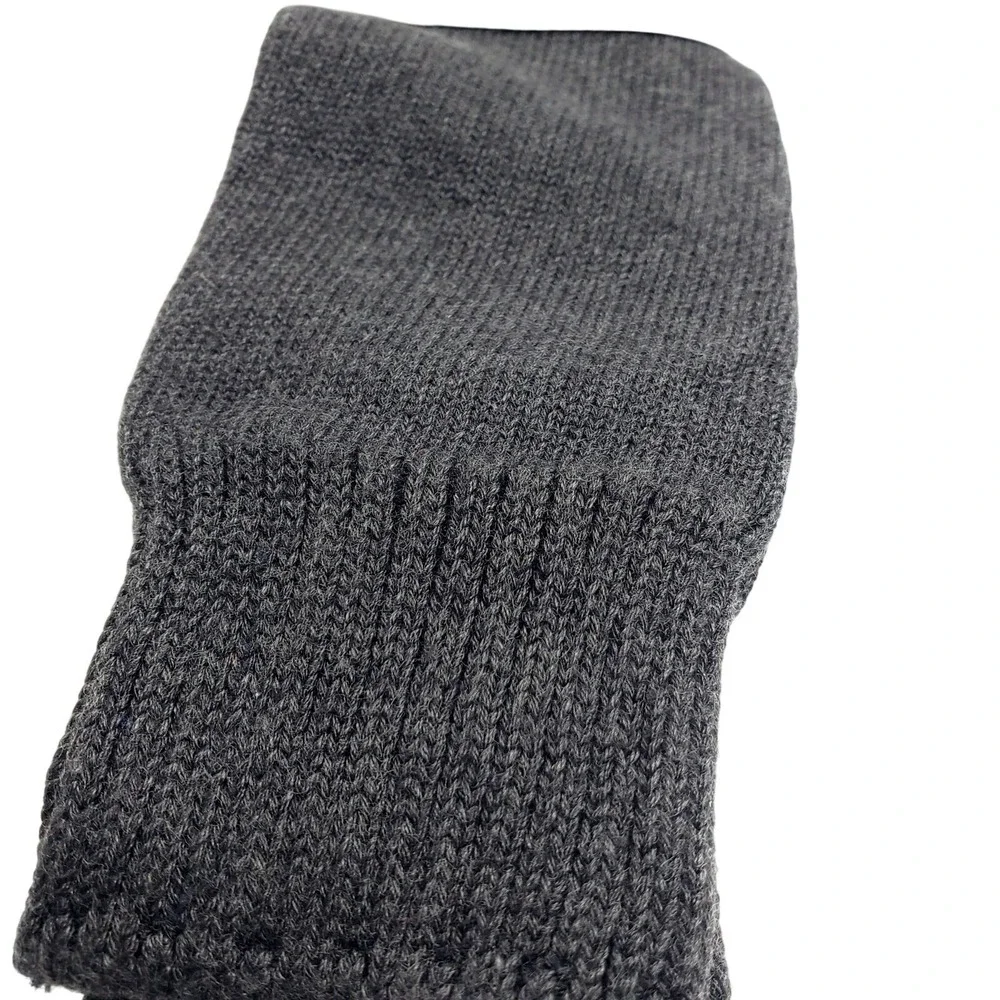 94% Cotton‎ Crew Socks Gray Mens Soft Casual Dress Over Calf Grey Size 10-13 NEW